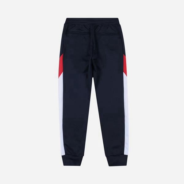 Fila Heritage Linear Logo Color Track Men's Pants - Navy,NZ 189-56702